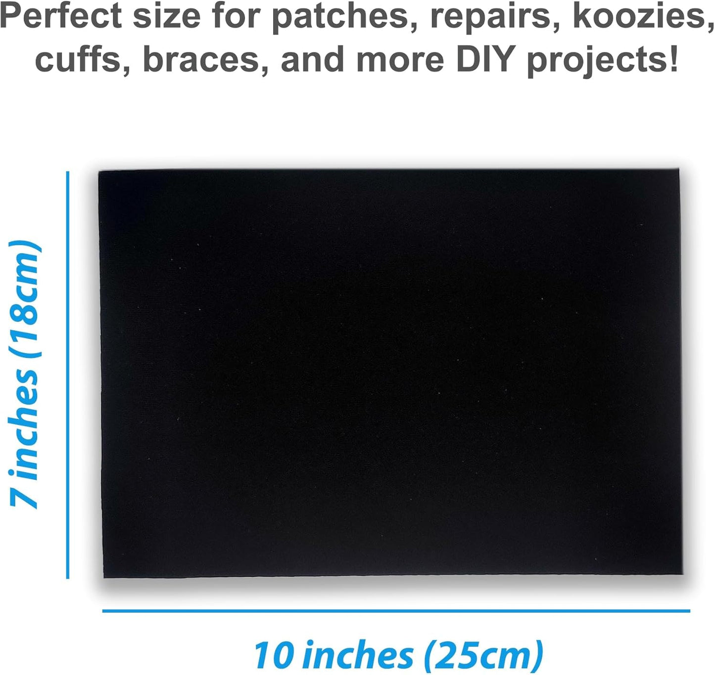 Neoprene Fabric Assortment Sample Patch Sheet Packs for Sewing Material Wetsuit Repair (5 Pack, 3mm Air Foam)