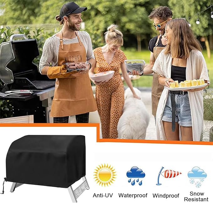 Table Top Grill Cover for Megamaster 2 Burner, Heavy Duty 600D Outdoor Waterproof Portable Tabletop Gas Grill Cover for Megamaster 2-Burner BBQ Accessories