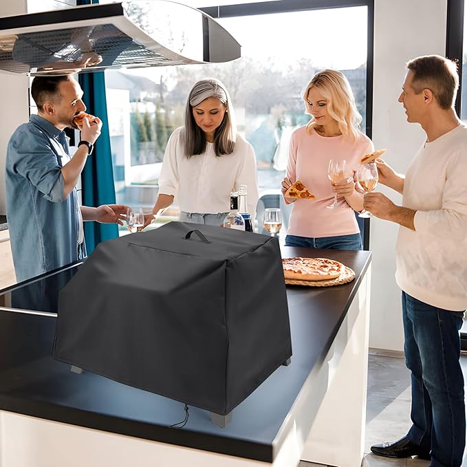 Pizza Oven Cover for Cuisinart CGG-403 3-in-1 Portable Pizza Oven,Waterproof Pizza Grill Cover All Season Protection (27.9 x 21.2 x 17.7 inch)