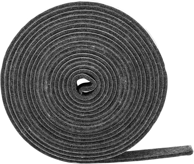15 FT BBQ Smoker Gasket, 1/2" x 1/8" High Temperature Grill Gasket Replace for BBQ Door Lid Seals, Gray Self Stick Smoker Seal Gasket Withstand Hi-temp Up to 400°F