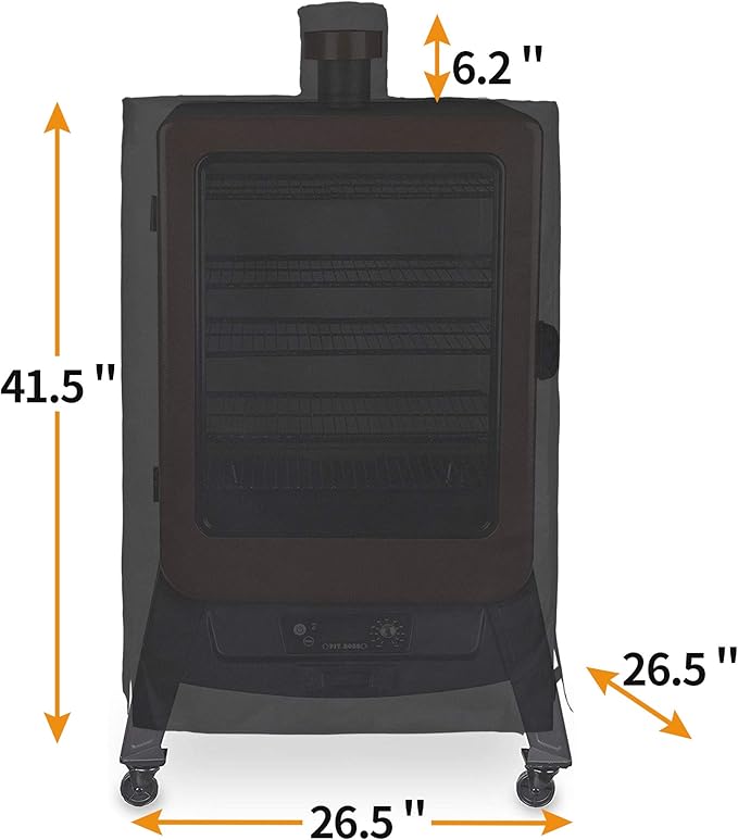 i COVER 73550 Pellet Smoker Cover for Pit Boss Grills 77550 5.5 and 5 Series PBV5P1, pro Collection 4 Vertical Wood Smokers PBV4PS1 600D Waterproof Heavy-Duty Canvas Grill Covers