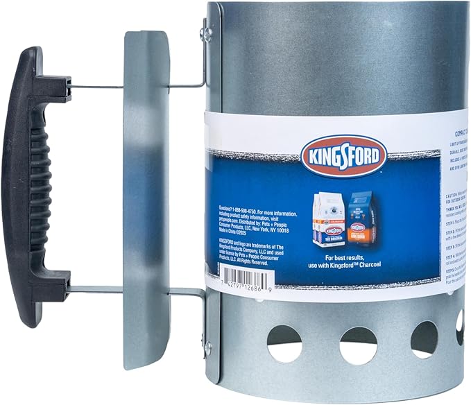 Kingsford Compact Charcoal Chimney Starter for Grills and BBQs, Quick-Light Tools for Grilling