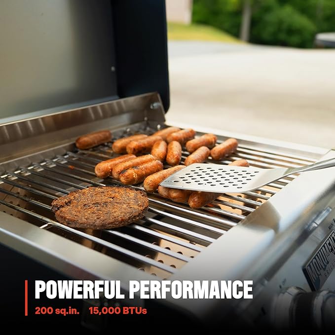 Monument Grills Clearview® 2-Burner Tabletop Propane Gas Grill with 1 Pound Tank Adapter(2 items)