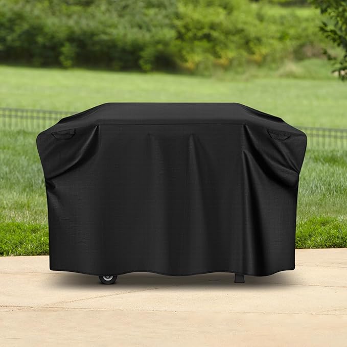 Unicook 5483 Griddle Cover for Blackstone 28 Inch Cooking Station with Hood, Outdoor Flat Top Grill Griddle Protector, Waterproof Vinyl Exterior with Polyester Lining, All Weather Protection BBQ Cover