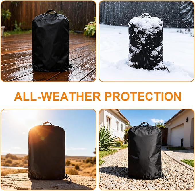 Fire Cover for Ninja Fireside360: Outdoor Heavy Duty 600D Oxford with PVC Backing, Waterproof & Dustproof, Dual Handles, Dual Drawstring Hem, Fits for Fireside360 Fire Pit