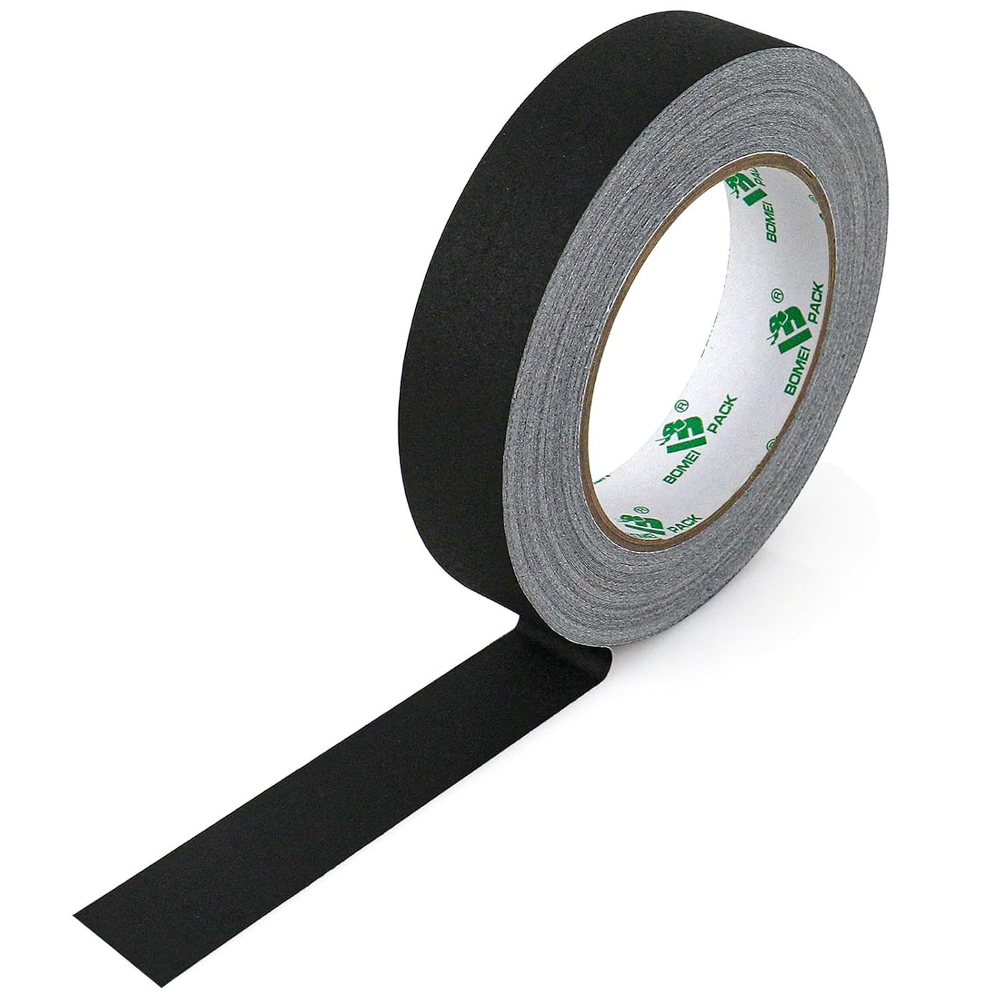 BOMEI PACK Black Gaffer Tape, Matte Non-Reflective, 1inch x 30yds No Residue Hand Tear Self-Adhesive Gaffer Tape for Labeling, Cable, Stage, Photography, Painters and Duct Repair, 1 Pack
