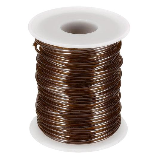 uxcell 16 Gauge / 1.5mm Anodized Aluminum Wire for Jewelry Craft Making, 102 Feet Bendable Flexible Wire for DIY Home Decor Gardening Sculpture, Bronze