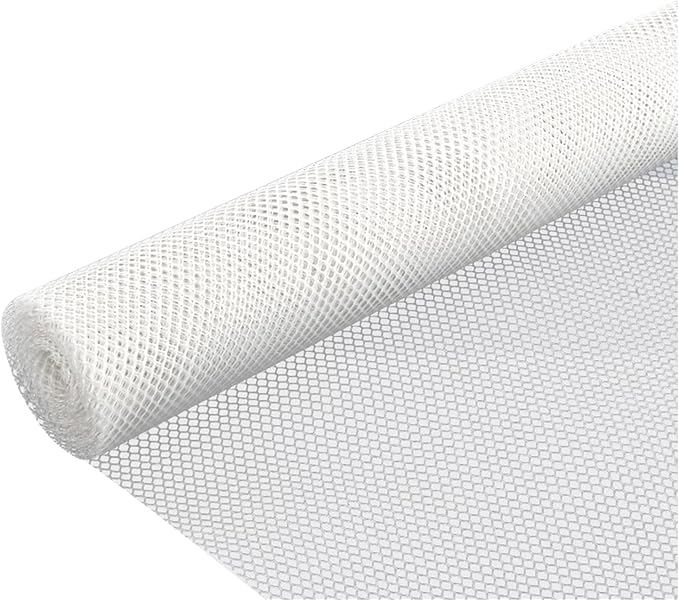 Plastic Wire Mesh Fence 39.3 Inches Wide Safety Fence Roll Balcony Protection Net Fencing Multi-Use Decorative Barrier for Chicken, Snow, Poultry, Patio, Garden, P(Size:1x20M - Mesh 1.2cm,Color:White)