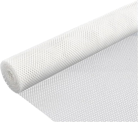 Plastic Wire Mesh Fence 39.3 Inches Wide Safety Fence Roll Balcony Protection Net Fencing Multi-Use Decorative Barrier for Chicken, Snow, Poultry, Patio, Garden, P(Size:1x10M - Mesh 1.2cm,Color:White)