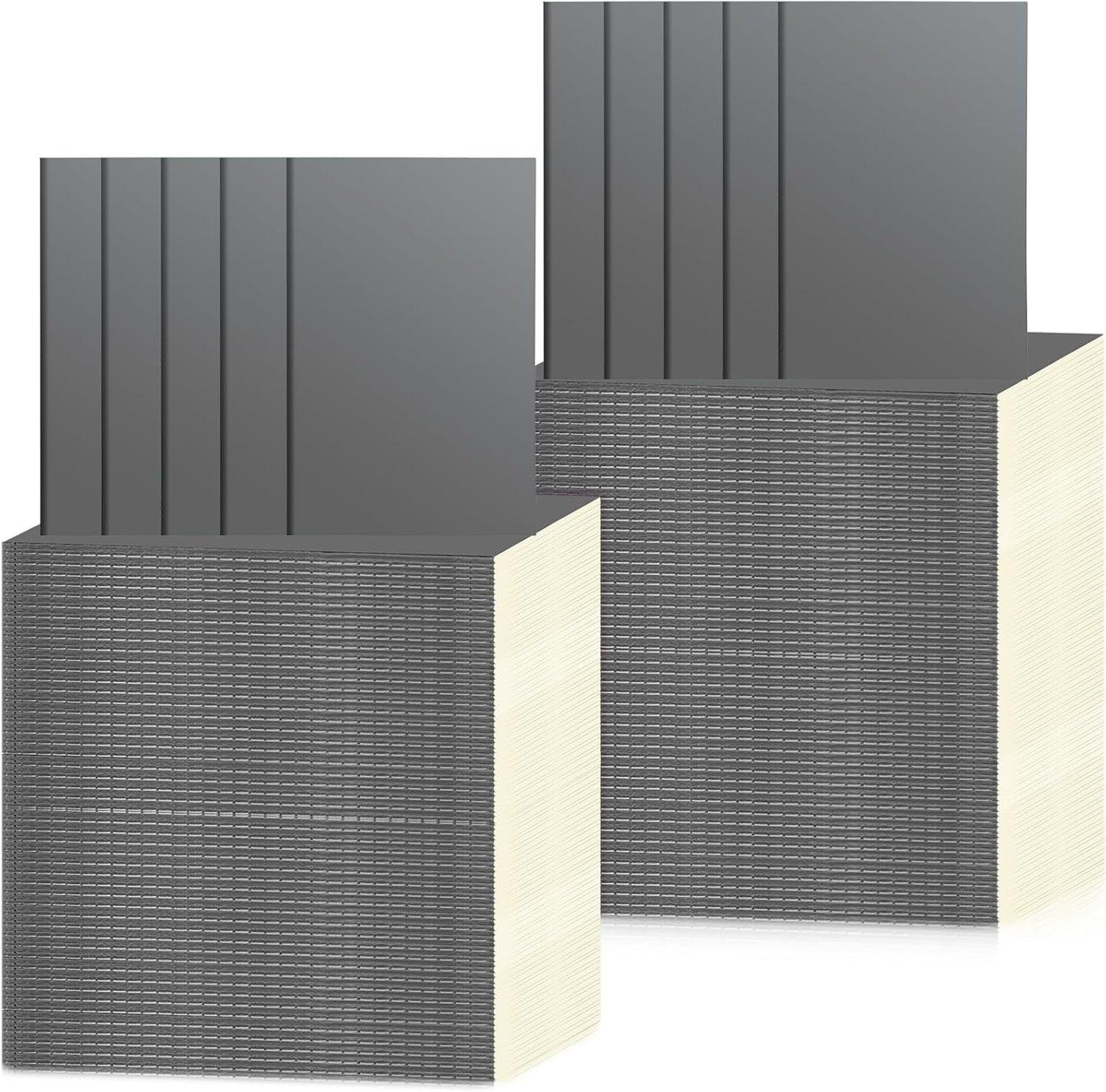 Handepo 100 Pack Composition Notebooks A5/A6 Ruled Lined Composition Kraft Notebooks Bulk Soft Cover Journals Travel Diary Memo for Students Classroom Office Supplies(A5,Gray)