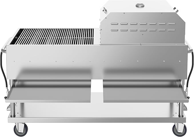 KoolMore 72 in. Commercial Outdoor Propane Gas Grill with 36 in. Pizza Oven, ETL Listed in Stainless-Steel (CGKIT7-P36)
