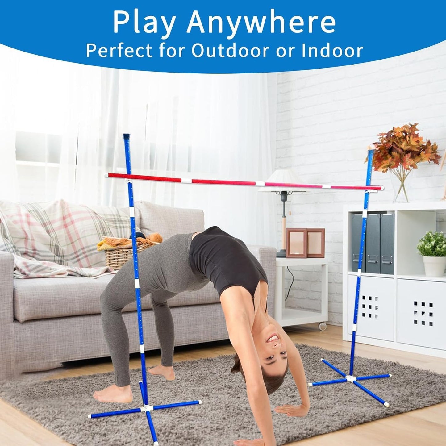 Limbo Game for Kids and Adults, Indoor/Outdoor Limbo Set Party Games Backyard Carnival Games for Family, Beach Lawn Games Camping Luau Birthday Game with Carry Bag