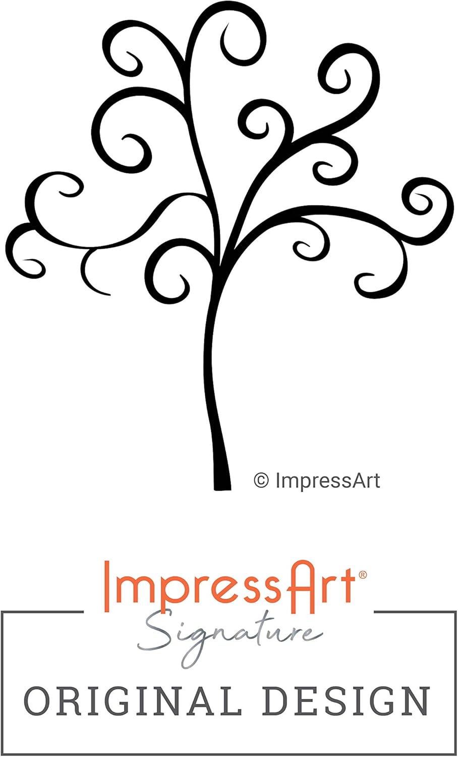 ImpressArt - Tree of Life Signature Design Metal Stamp, 6mm