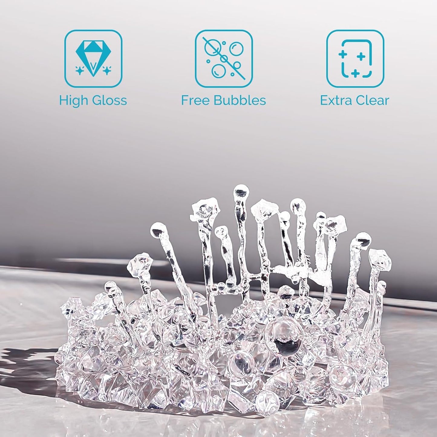 UV Resin Kit 1000g Bulk No Odor Upgrade Clear UV Epoxy Resin Hard Fast Cure Resin Kit Jewelry Making Handmade DIY Craft Decoration Coating