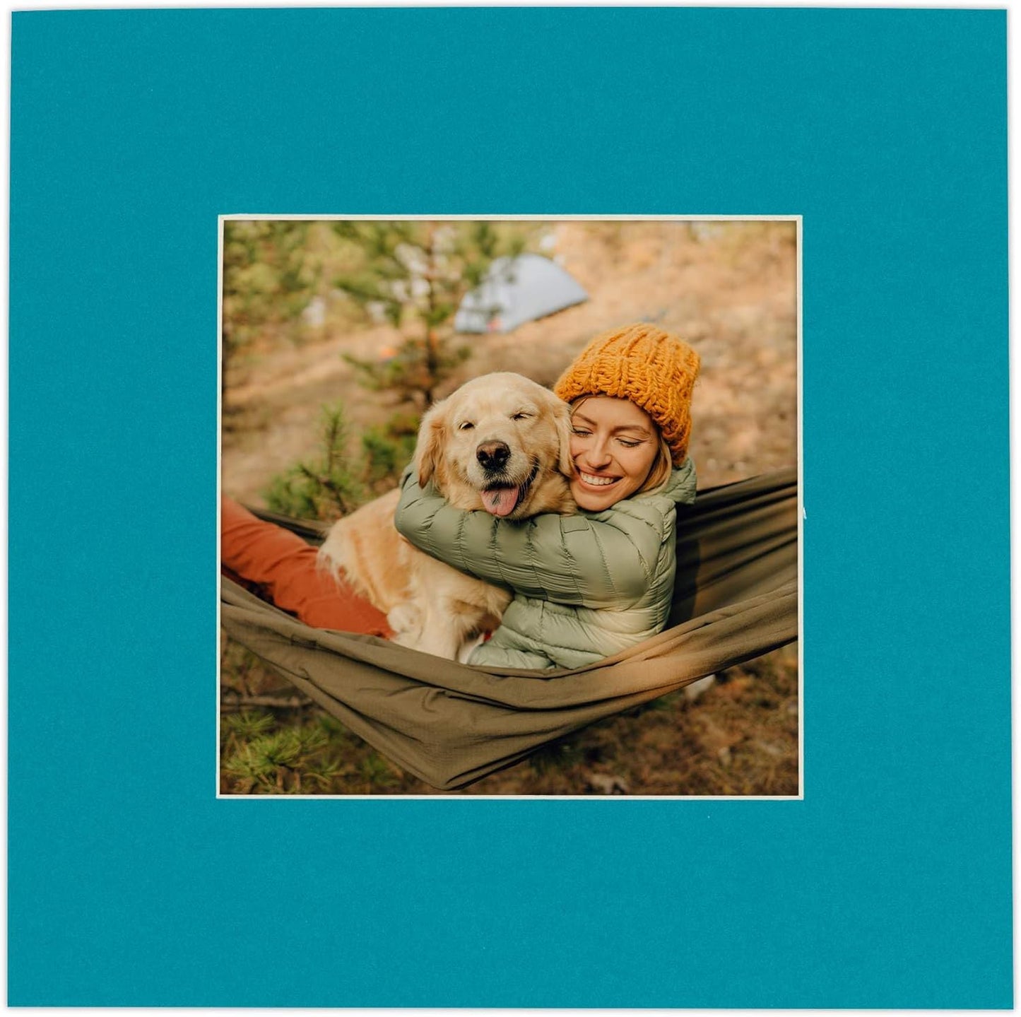 11x14 Mat for 8.5x11 Photo - Precut Teal Blue Picture Matboard for Frames Measuring 11 x 14 Inches - Bevel Cut Matte to Display Art Measuring 8.5 x 11 Inches - Acid Free ONE MAT