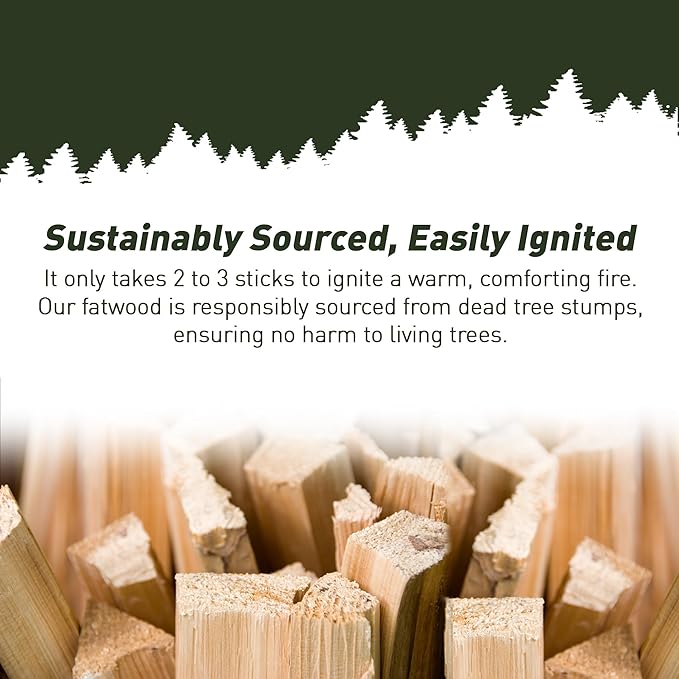 Double Tree Fatwood Fire Starter Sticks - Organic Resin Rich Premium – Fire Starter for Wood Stoves, Fireplaces, Campfires, Bonfires - Non-Toxic (14 Pounds)