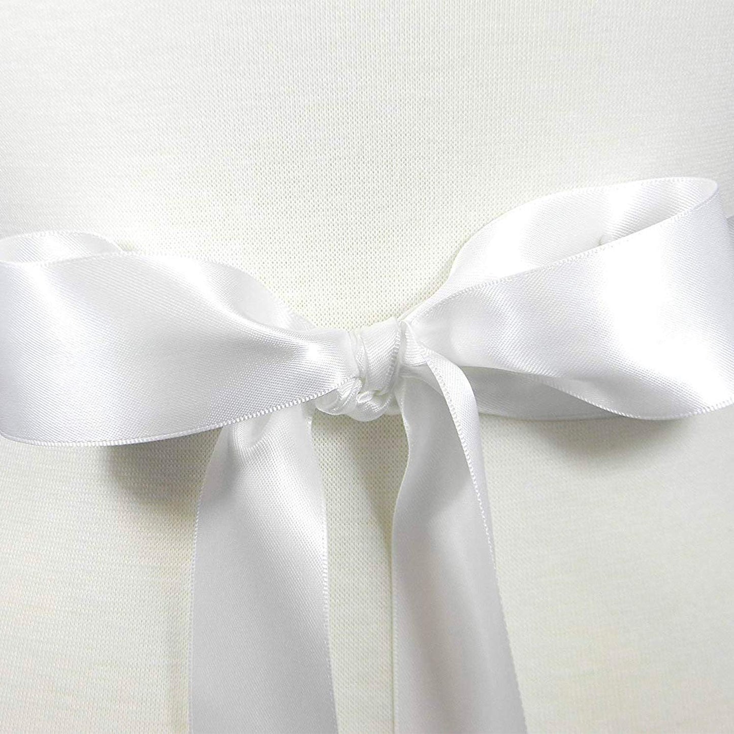 Humphrey's Craft 1-1/2 Inch White Double Faced Satin Ribbon - 25 Yards Variety of Color for Crafts Gift Wrapping DIY Bows Bouquet Decoration Sewing Christmas Tree Wedding and Invitation Card.