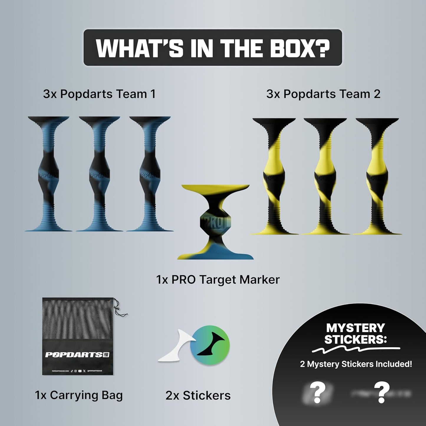 Popdarts PRO Pack Game Set (FRDi) - Indoor, Outdoor Suction Cup Throwing Game - Competition with a POP