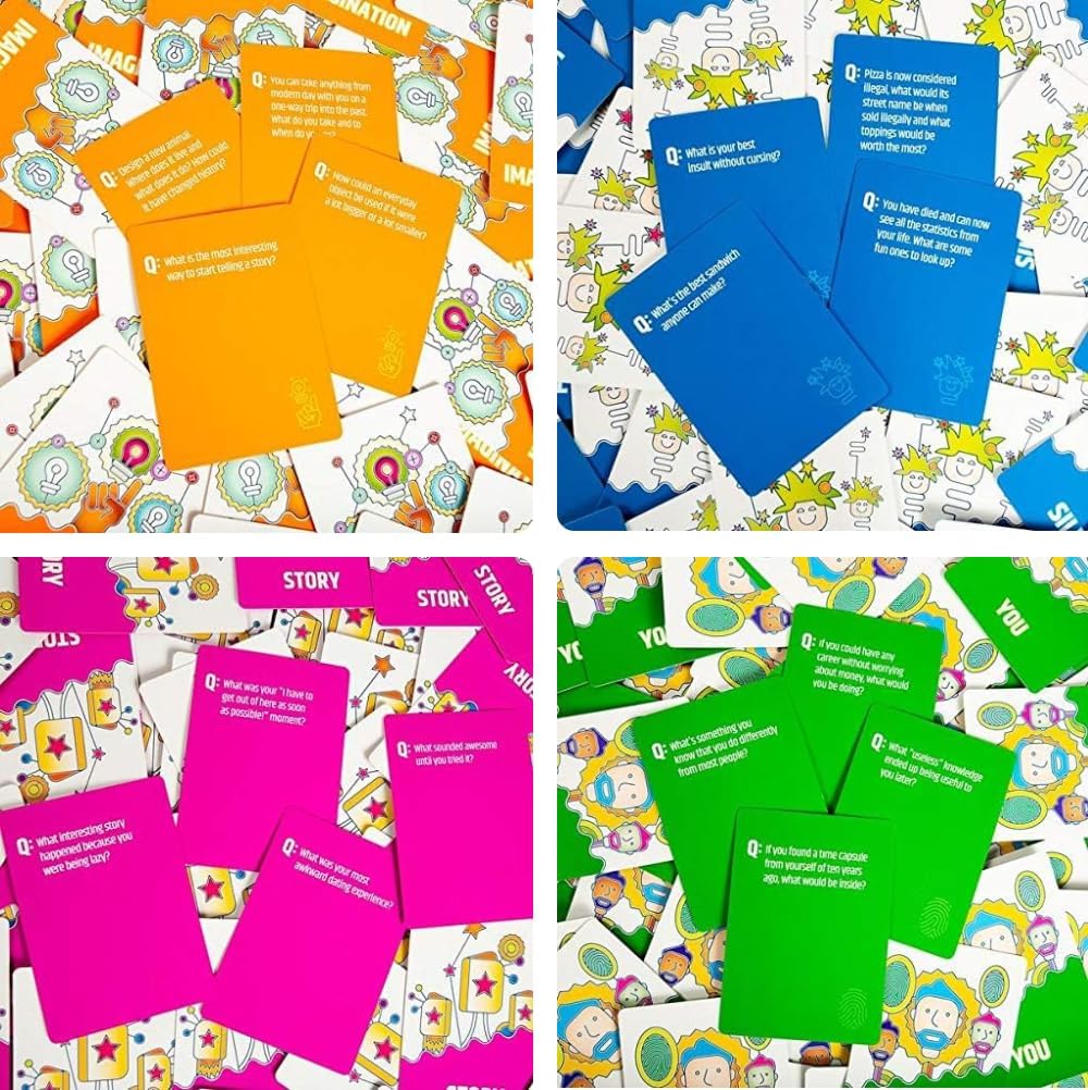 Hypothetically Fun - an Icebreaker Card Game, 350 Thought-Provoking Questions for Deeper Connections & Endless Laughs - Perfect for Game Night & Gatherings, Ages 14+