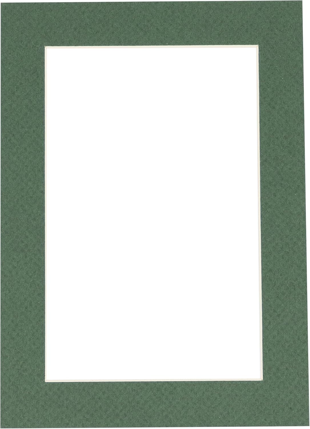5x7 Mat for 8.5x11 Frame - Precut Mat Board Acid-Free Show Kit with Backing Board, and Clear Bags Hunter Green 5x7 Photo Matte Made to Fit a 8.5x11 Picture Frame Matboard for Framing, Pack of 1 Mat