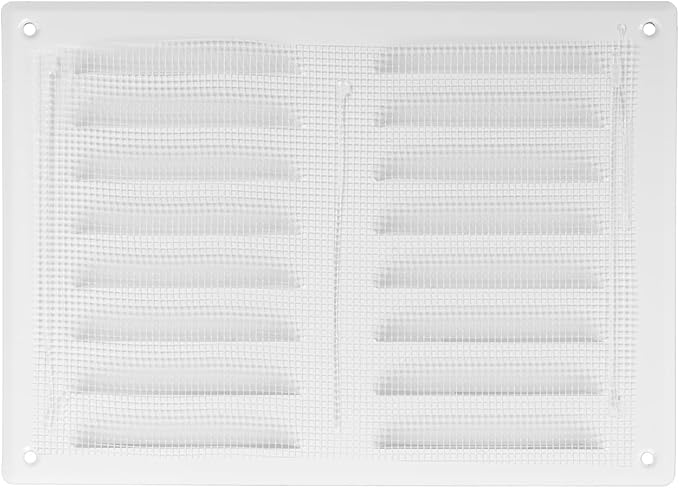 Repa Market 10" x 7.5" Inch (Outer Dimensions) White Air Vent Cover - Steel Return Air Grilles - for Ceiling and Sidewall - HVAC - with Protection Screen (10.23'' x 7.48'' Inch)
