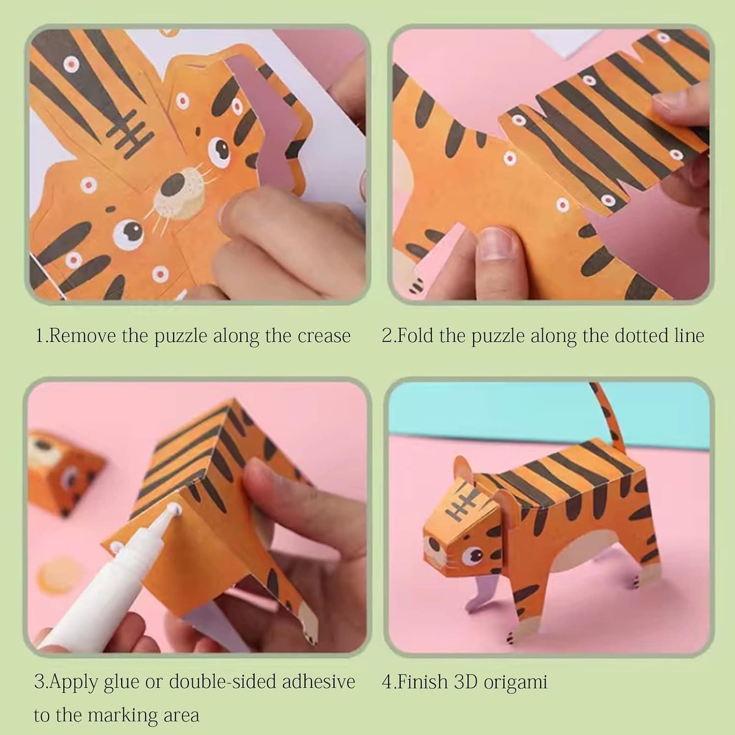 MIREONETRY Origami Paper for Kids Ages 6+,16 Style 3D Car Origami Paper Kit,Easy Origami Kits Art for Beginners Kids Adults,Best Gifts for Boys&Girls (car)