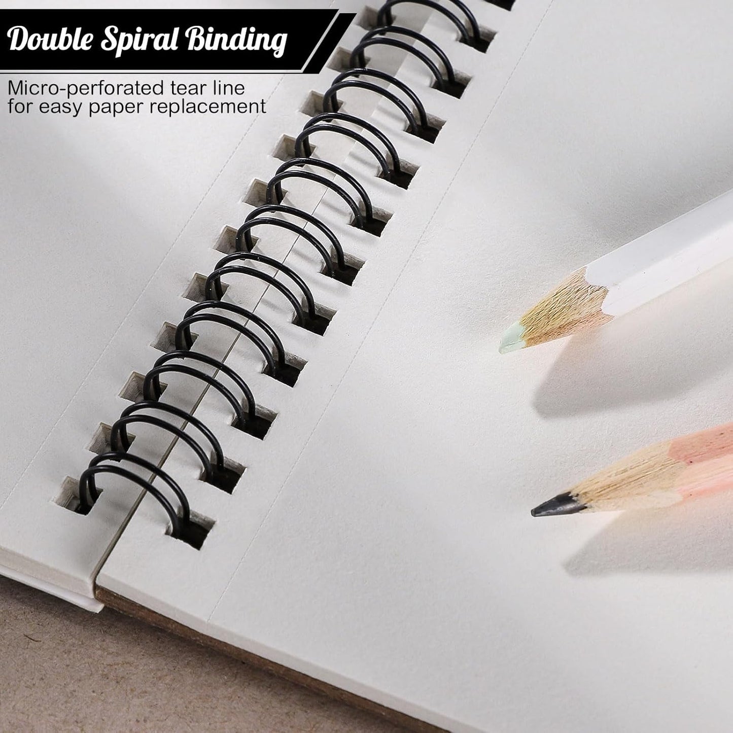 12 Pack Sketch Book, 8.5 x 11Inch Sketchbook, 68lb/100gsm Top Spiral Bound Sketch Pad, Acid Free Art Supplies Drawing Painting Sketching Paper for Teens Adults Artists (30 Sheets Each)