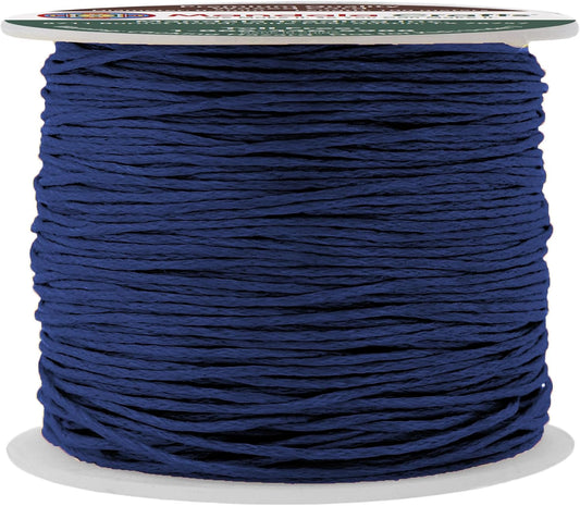 Mandala Crafts 0.5mm 109 Yards Navy Blue Cotton Waxed Cord for Jewelry Making Bracelet Cord Waxed String - Beading String Thread Jewelry Cords for Necklaces String