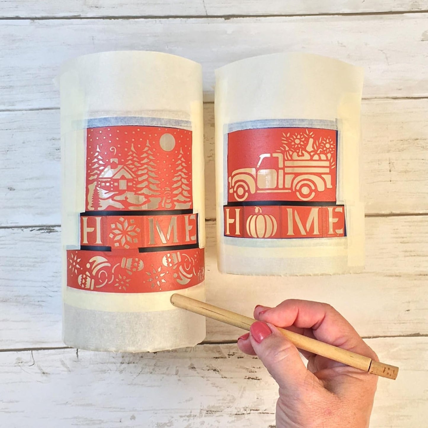 Over'N'Over Reusable Glass Etching Stencils – Durable Self-Stick Designs for Glass, Mirrors, and Ceramics with Armour Etch Cream – 5” x 8” Stencil Sheet - Team Sports