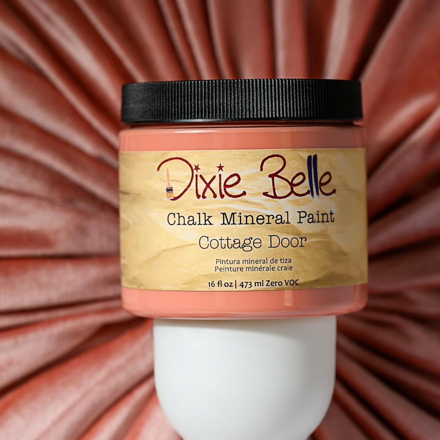 Dixie Belle Paint Company Chalk Finish Furniture Paint - Cottage Door (32oz) - Matte Dusty Coral Chic Chalk Mineral DIY Furniture Paint
