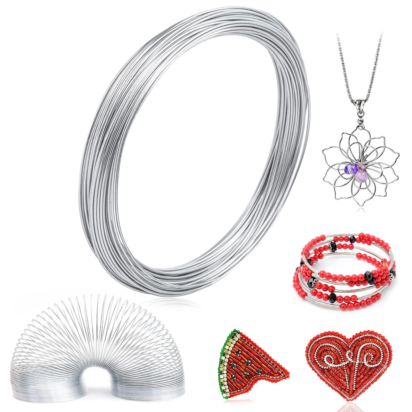 18 Gauge Aluminum Wire for Crafting - 52 Ft Bendable Sculpting Wire, Tarnish Resistant for Jewelry Making, Sculpture & DIY Art Crafts (1mm Thickness)