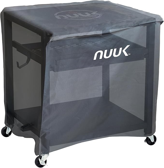 NUUK 24x30IN Waterproof Pizza Oven Table Cover, Heavy Duty UV Resistant Outdoor BBQ Dining Grill Cart Cover for Kitchen Island Prep Station