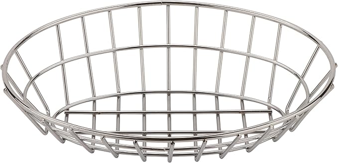 G.E.T. 4-20144 Chrome Oval Metal Wire Basket Metal Wire Baskets Collection