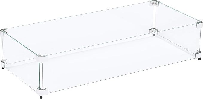 Celestial 29" x 13" x 6" Wind Guard, fits Celestial 24”x 8” Fire Pit Burner Pans