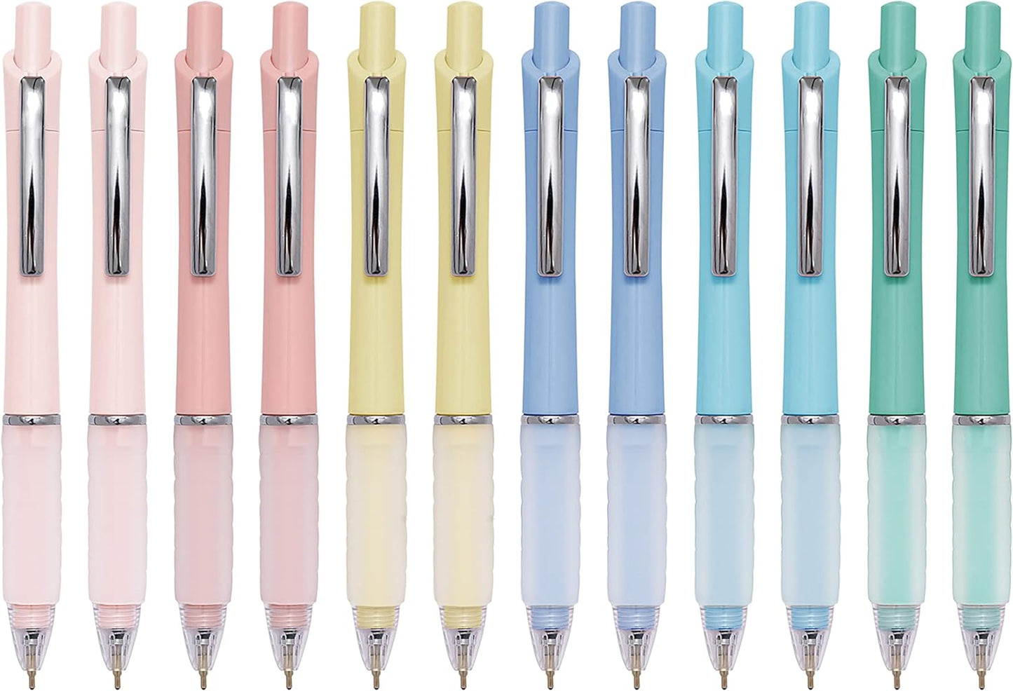 Ball Point Pen Black Ink Ballpoint Pens with Super Soft Grip Medium Point 1.0mm Office Pens (12 pack)