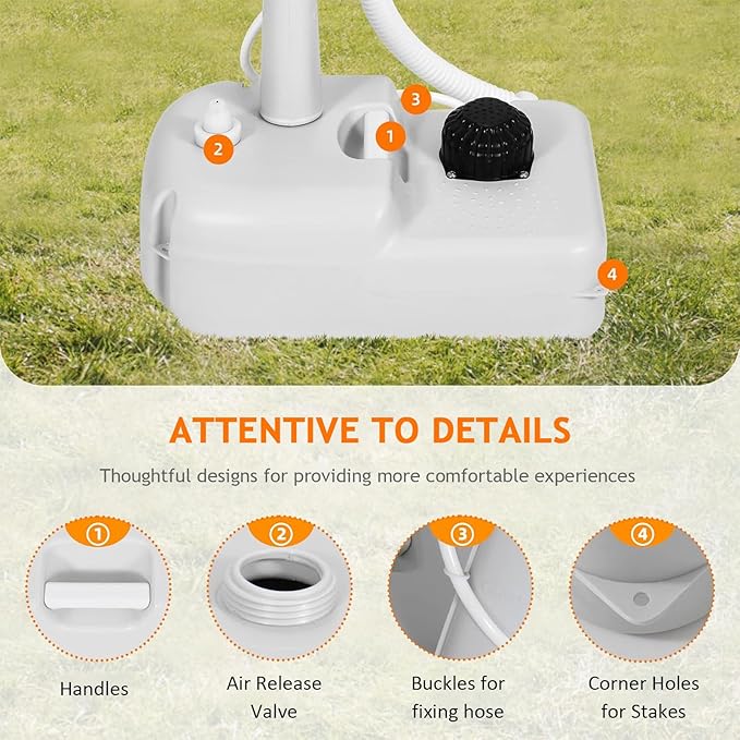Portable Hand Washing Station, Camping Sink Wash Hand Basin with Wheels, Towel Holder & Soap Dispenser, for Outdoor Events, Gatherings, Garden, Worksite,Washbasinonly
