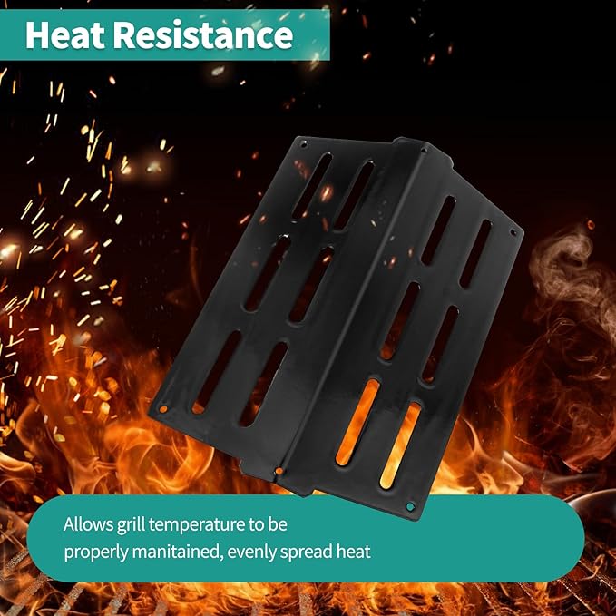 7620 Porcelain Flavorizer Bars 7524 Stainless Steel Grill Grates for Weber Genesis E310 E320 E330 S310 S320 S330 EP-310 with 7622 Heat Deflector Grill Replacement Parts for Weber 300 Series