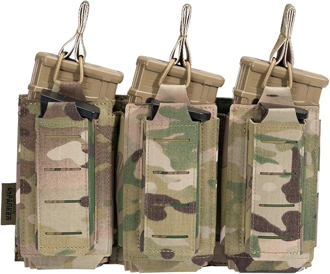EXCELLENT ELITE SPANKER Tactical Open-Top Single/Double/Triple Molle Mag Pouch for Pistol Mag Pouch Tactical Bag Accessories Holder
