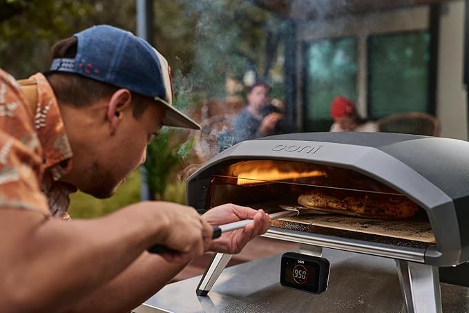 Ooni Koda 2 Pro Gas Pizza Oven – 18" Propane Powered Outdoor Oven with 28 mBar Regulator and Gas Hose, Propane Portable Pizza Oven - Black