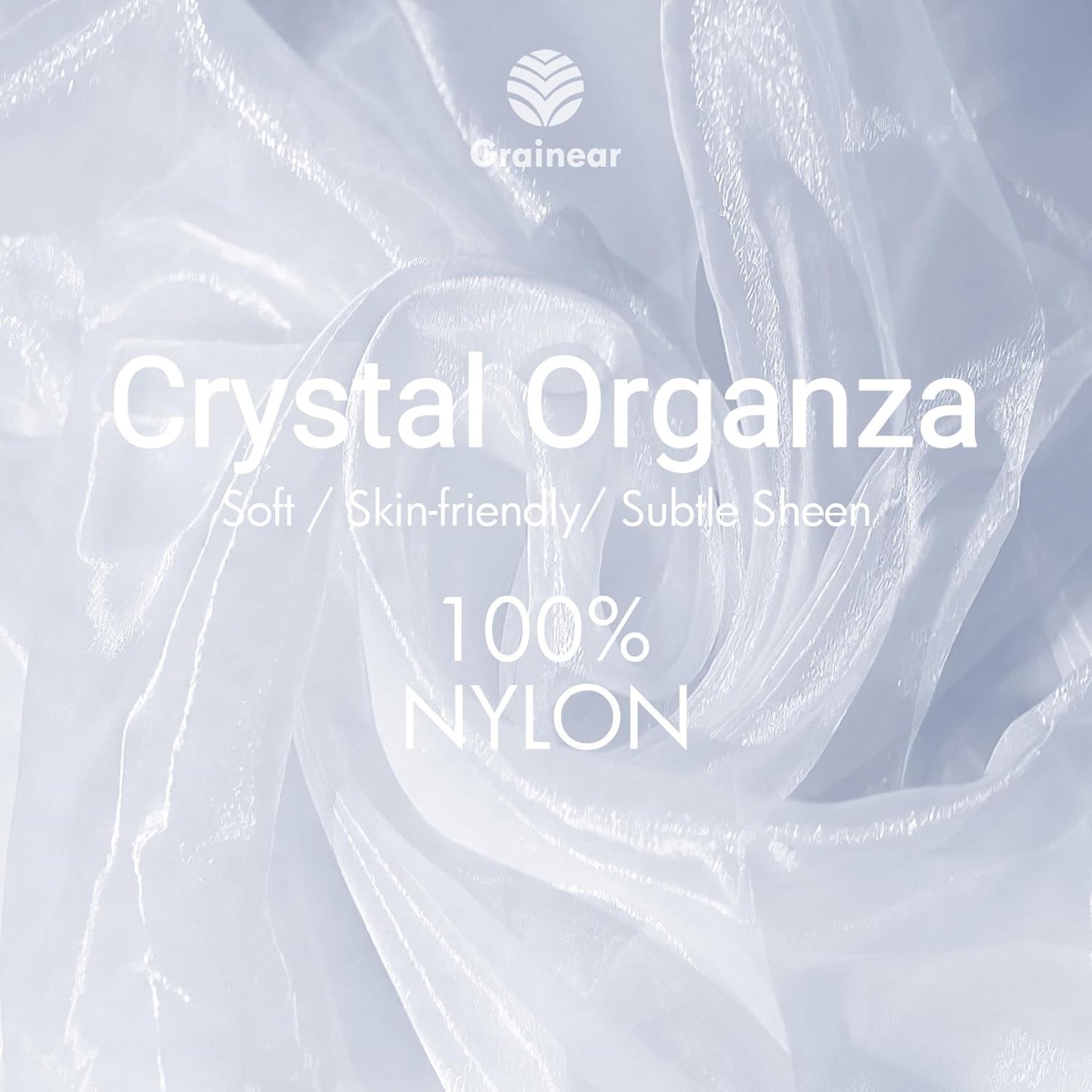 White Organza Fabric – 44" x 10 Yards Wide Crystal Sheer Tulle for Wedding Decorations, DIY Sewing, Drapes, Party Backdrops, Chair Sashes & Gown Overlays – Lightweight & Elegant