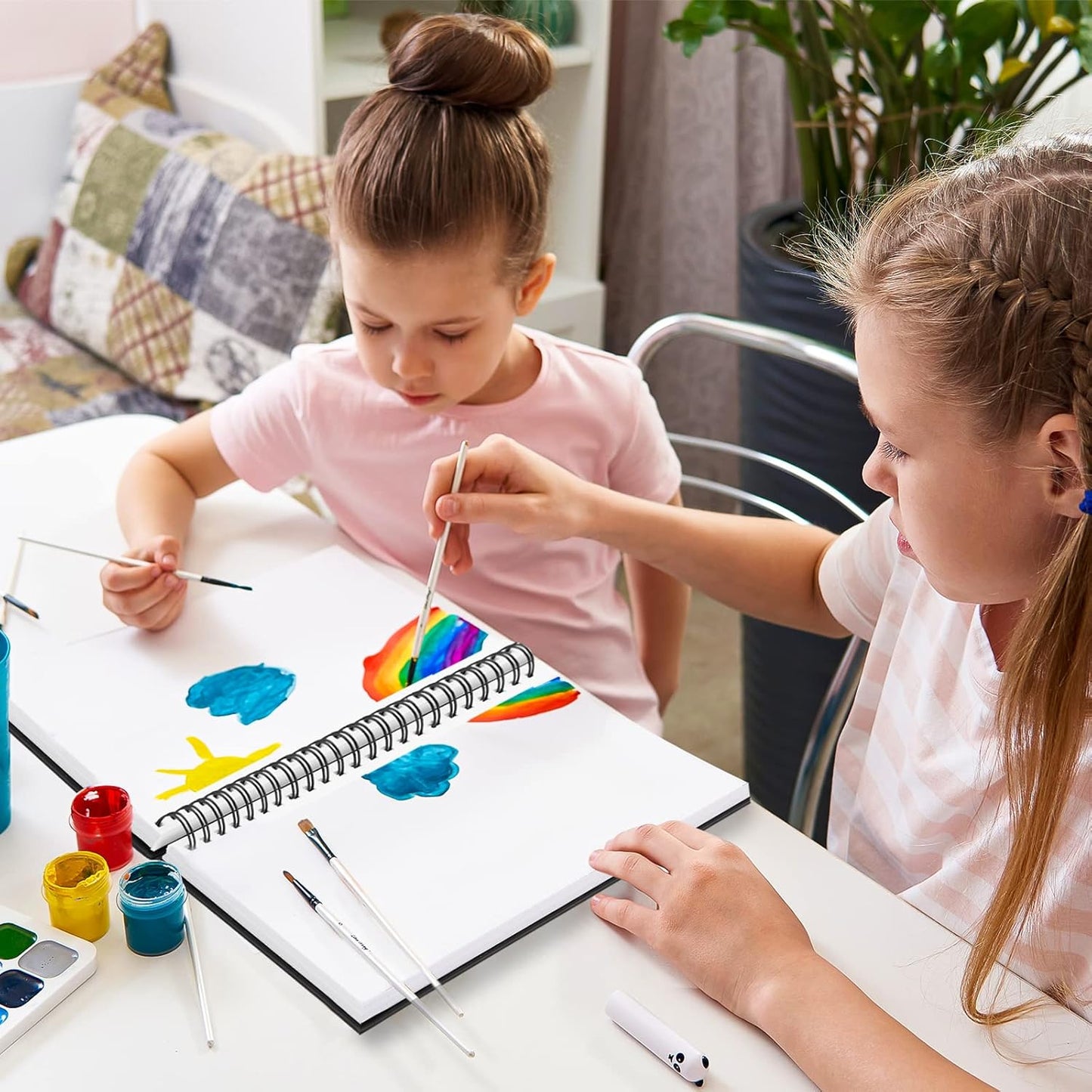 Bianyo Mixed Media Paper Sketchbook, 11" X 14", 60 Sheets/Each, 123 LBS/200 GSM, Spiral-Bound Pad, Perforated, Ideal for Wet & Dry Media Like Marker, Watercolor, Acrylic, Pastel, Pencil