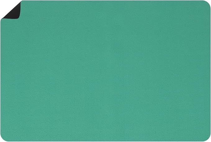 uxcell Silicone Mats for Kitchen Counter, 35.4" x 23.6" Non-Slip Countertop Protector Mat Heat Resistant Coffee Mat Waterproof Table Placemat, Green
