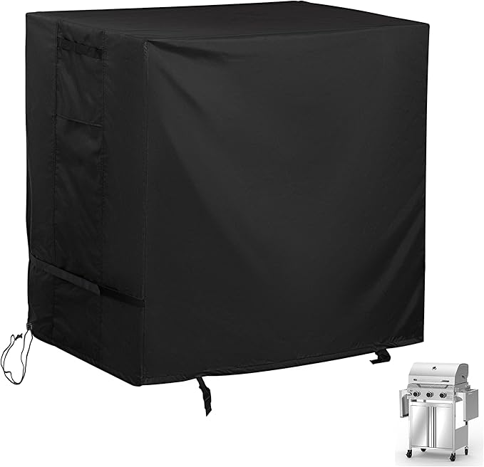 Grill Cover for Electactic G31 Gas Grill with Folding Tables, Griddle Cover for Electactic 3-Burner Gas Griddle with Side Tables Folded