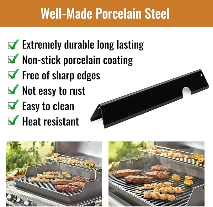 17-Inch Flavorizer Bars for Weber Genesis 2 Grill Parts, Grill Replacement Parts for Weber Genesis II/LX 300 Series (2017 and Newer) Grill Parts, Genesis II E-310 E-315 S-335, 66032, 5-Pack