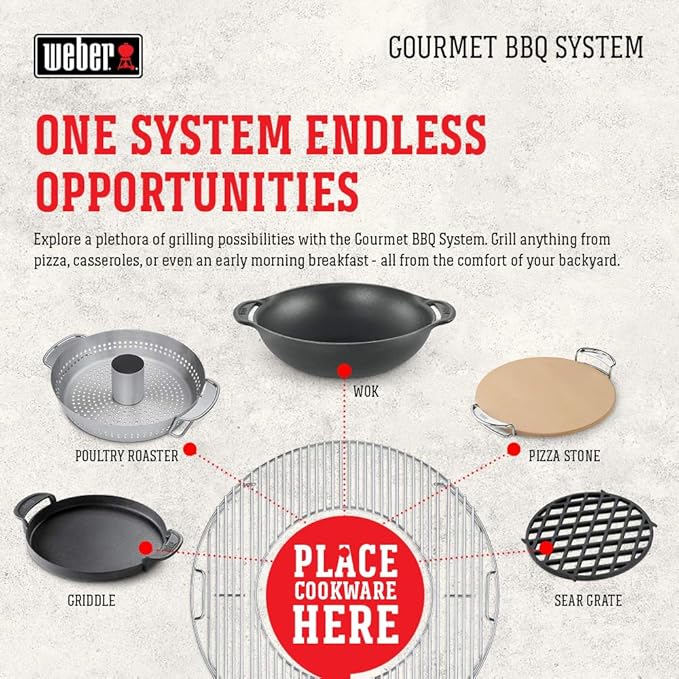 Weber Gourmet BBQ System Hinged Cooking Grate