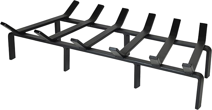 SteelFreak Heavy Duty Steel Fireplace Grate - Made in The USA (27 Inch)