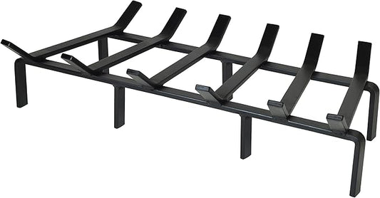 SteelFreak Heavy Duty Steel Fireplace Grate - Made in The USA (27 Inch)