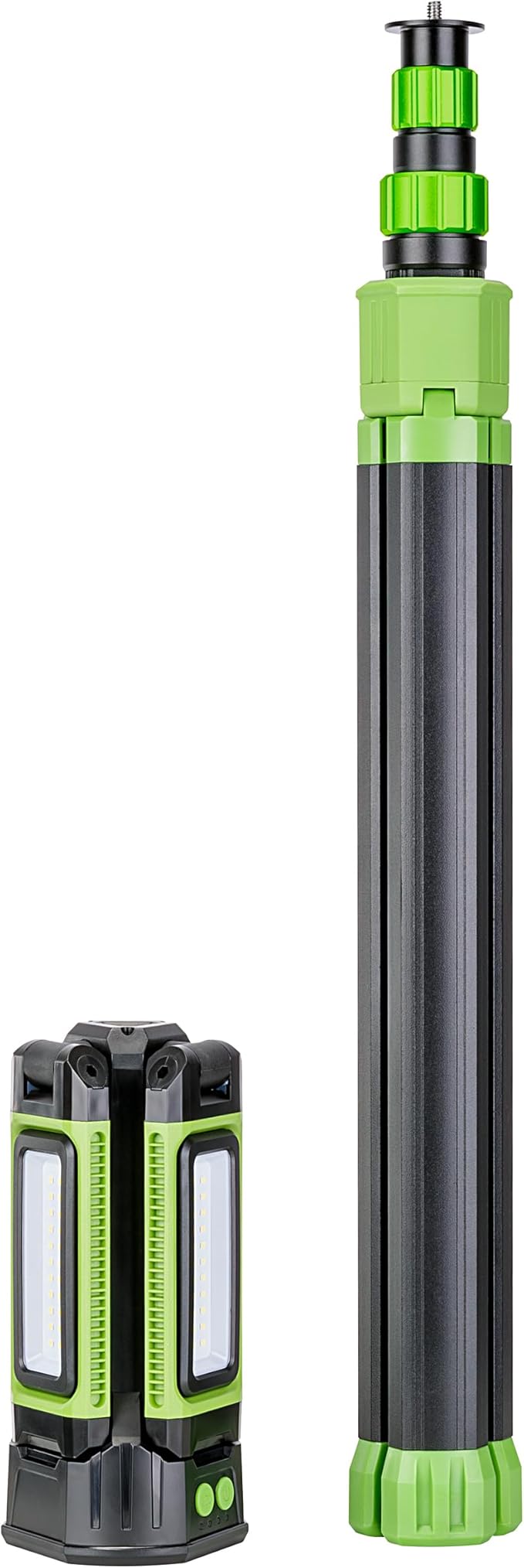 PowerSmith 4500 Lumen Rechargeable Cordless Work Light with Stand, LED Camping Light 72" Tall (PWLR045T)