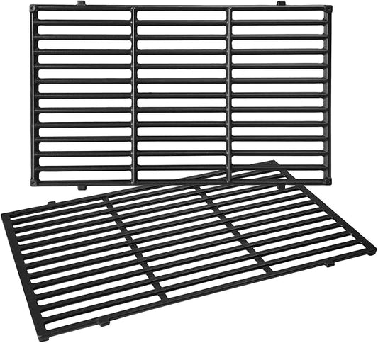 7638 Grill Grates for Weber Spirit I & Spirit II 300 Series, Spirit E/S-310 E/S-320 E/S-330, Spirit 700, Genesis Silver/Gold B & C Grill Replacement Parts, Cast Iron, 17.5 x 11.9 Inch, 2-Pack