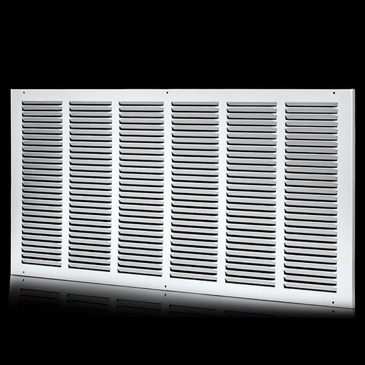 30x14 Return Air Grille(Duct Opening Size),Air Return Vent Cover,Flat Vent Cover,Rejillas De Aire Acondicionado Para Casa,Return Air Grilles,Outer Dimensions:31.75"Wx15.75"H(30"W x 14"H, Duct Opening)